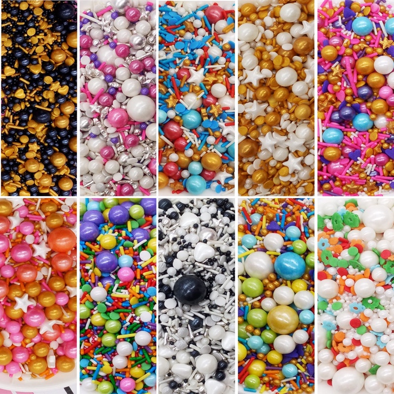 Assorted cake decorations